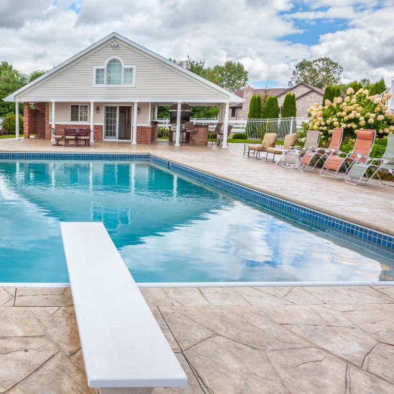 Commercial pool deck work for resorts and communities