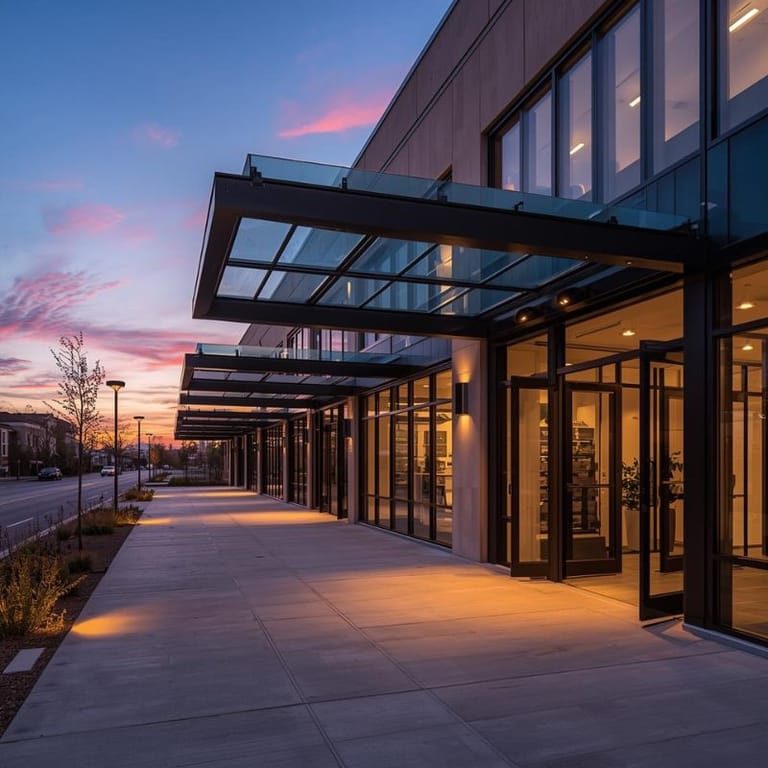 Retail storefront and plaza concrete service